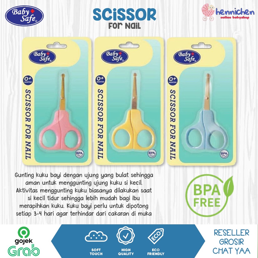 Baby Safe Scissor For Nail / Gunting Kuku Bayi BD2497