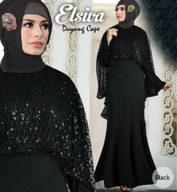 Elsiva Mermaid Cape Fashion Muslim Wanita