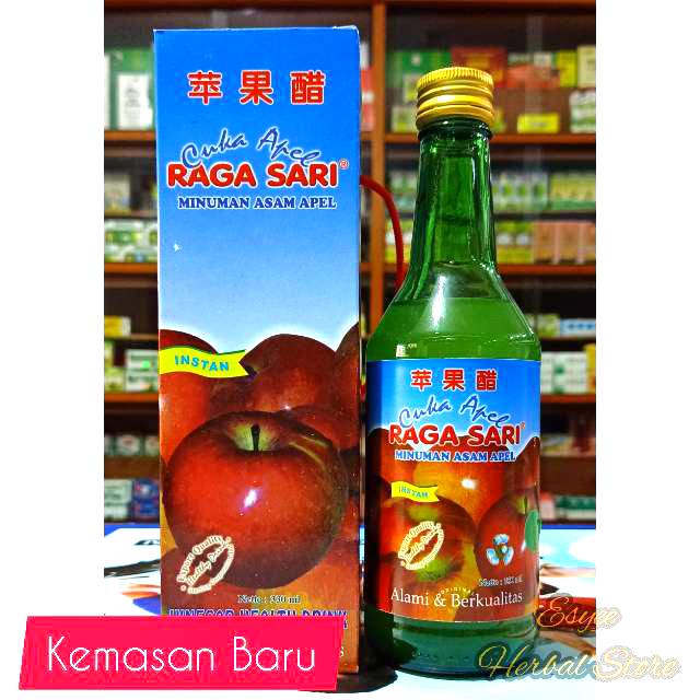 Cuka Apel Raga Sari Instan 330ml Asli Kemasan Baru Indonesia