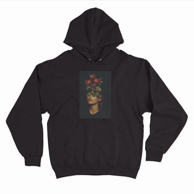hoodie flower head