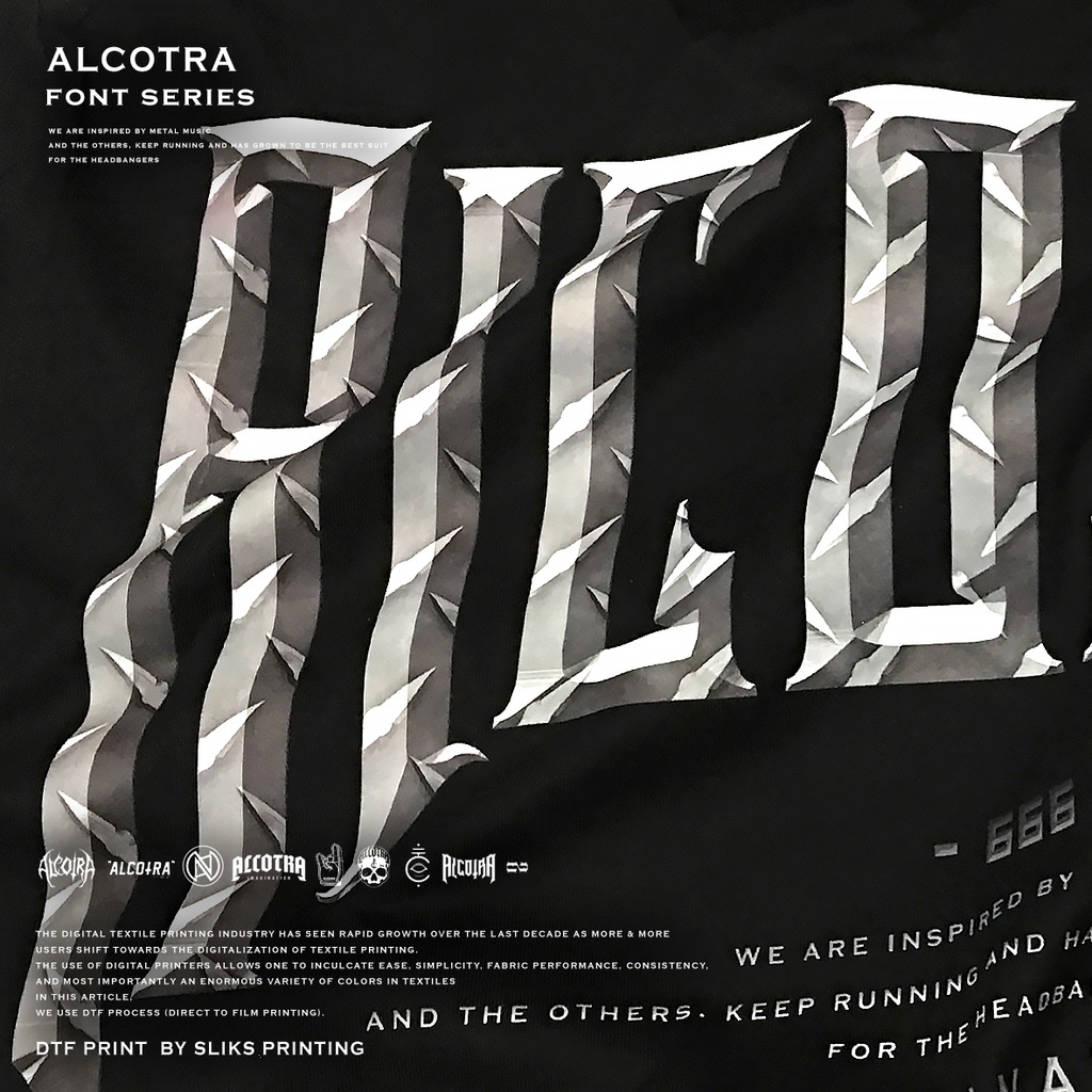 TS ALCO METAL // T-SHIRT ALCOTRA METAL FONT