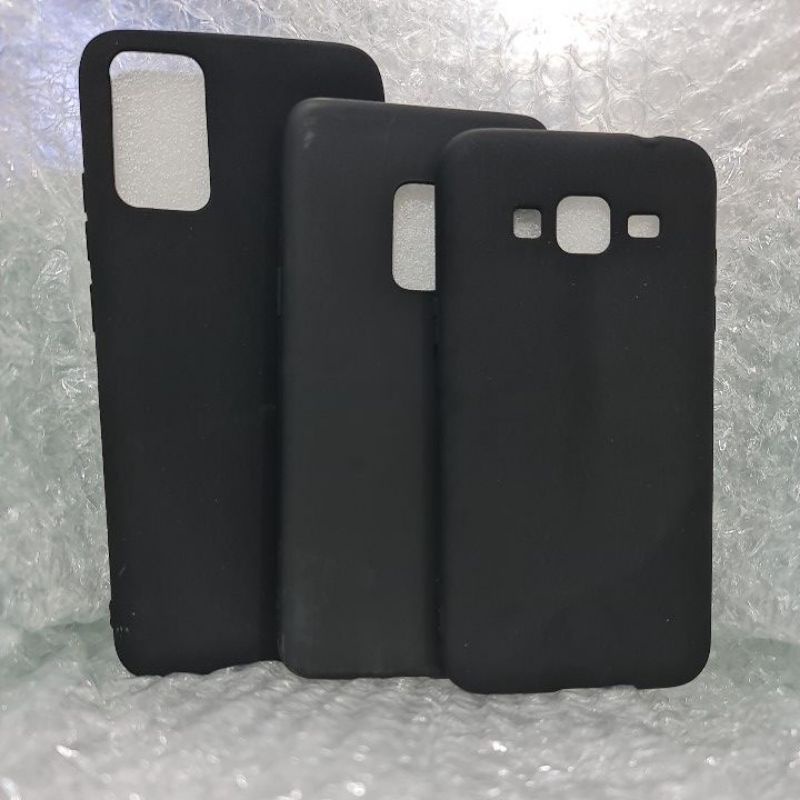 Silicon karet silicon hitam soft case hitam polos black mate casing slim mate samsung all type