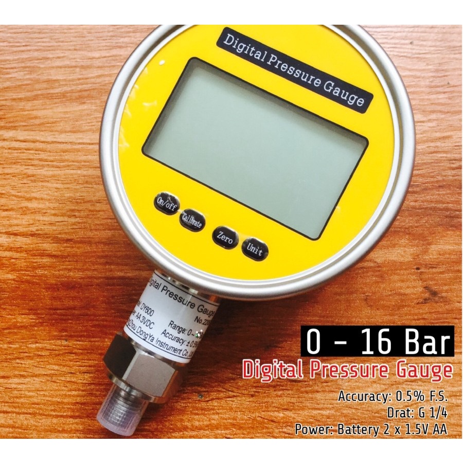 Digital Pressure Gauge 0-16Bar 16 Bar 1.6MPa