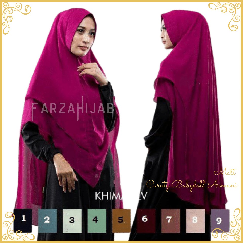 KHIMAR LV PET ANTEM KODOK KHADIJAH HIJAB KERUDUNG FEROSYA JILBAB INSTANT SYARI