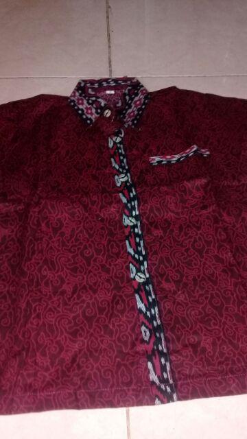 Bswart Batik Hrb026 Kenongo Hem Pendek Padi Pekalongan M L Xl Batik