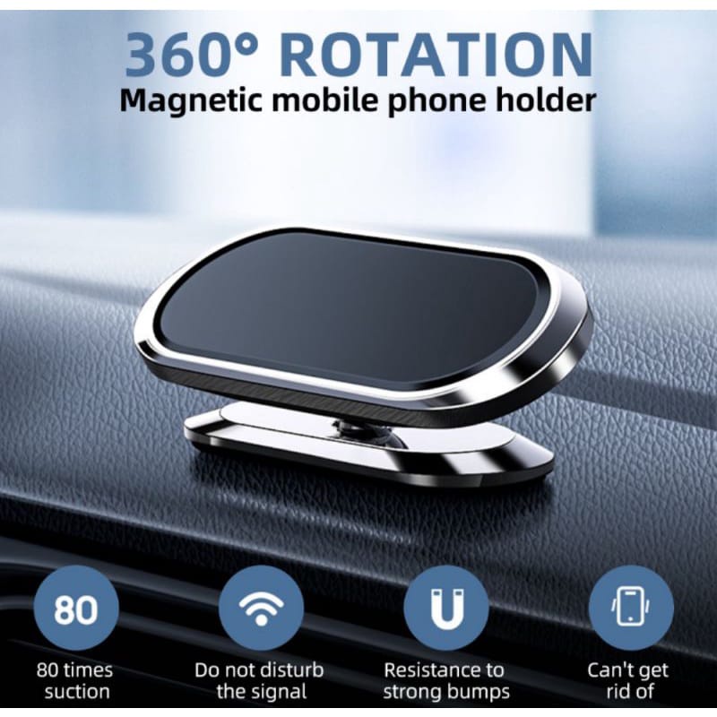 Car holder magnet HD-60 with organizer cable 360 rotation universal / car holder handphone magnet hp dasboard mobil uninversal