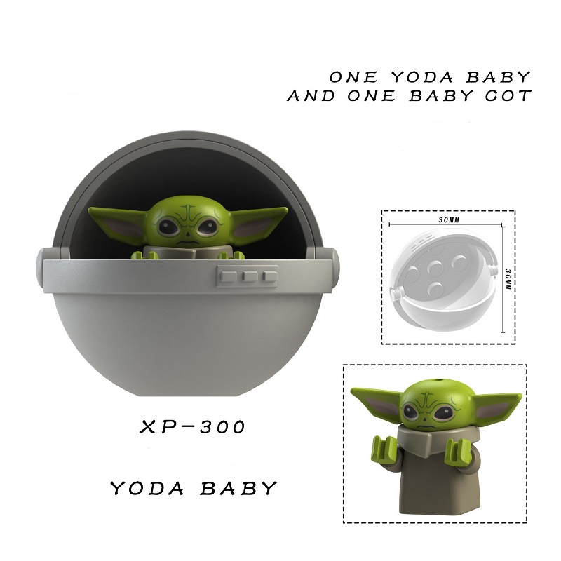 1pc Mainan Balok Bangunan Mini Figure Karakter Star Wars Yoda In The Space Kapsul Untuk Hadiah Anak