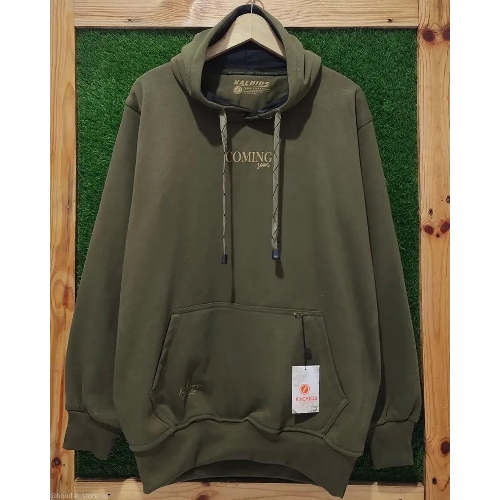 Hoodie Jumper Pria Wanita Oversize Unisex Big Size Jumbo Original JNA Brand Distro Kota Bandung Warna Army LIst Coming Terbaru