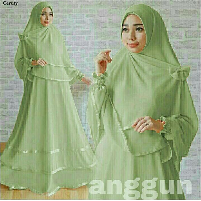 READY GAMIS !! ANGGUN SYARI BUSUI KS BAHAN JERSEY SUPER PLUS BERGO FIT TO XL TERJAMIN BERKUALITAS