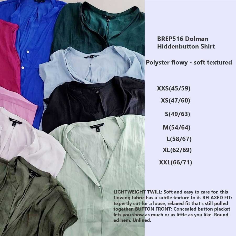 BANANA REPUBLIC Blouse Wanita Dolman Hidden Button-6