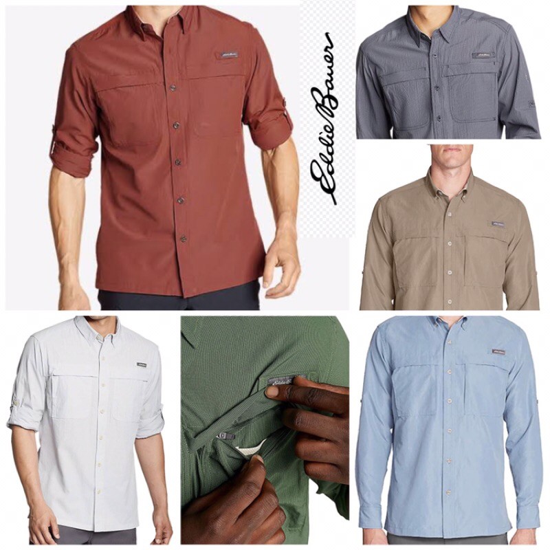 kemeja pria normalsize dan bigsize eddie bauer longsleeve