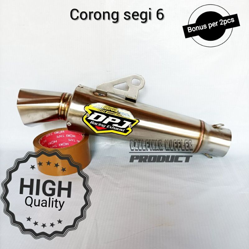 Slincer Knalpot DPJ Sarangan Setengah Separo Suara Helikopter Jigsaw Silincer slincer tabung knalpot jigsaw jiksaw fantera fanterra pantera stainles sarangan setengah-DPJ CORONG SEGI6