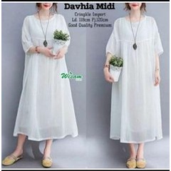 Sale Midi dress polos korea stely terbaru