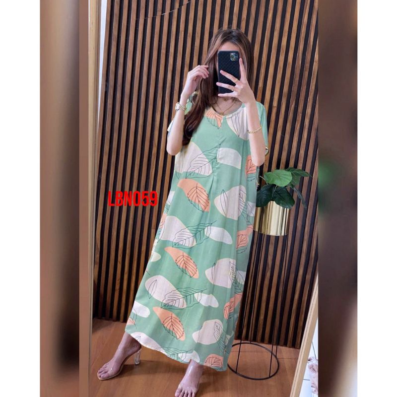 Daster Panjang Semata kaki Busui Kekinian Non Ruffle  AFERO STORE-LONG(JASMINE)