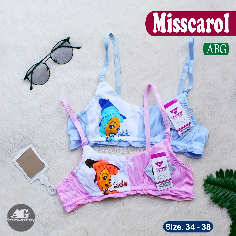 Bra MISSCAROL REMAJA Motif | Bra Anak ABG Miscarol Perempuan Kancing 2 |Pakaian Dalam | Bra | Bh Remaja