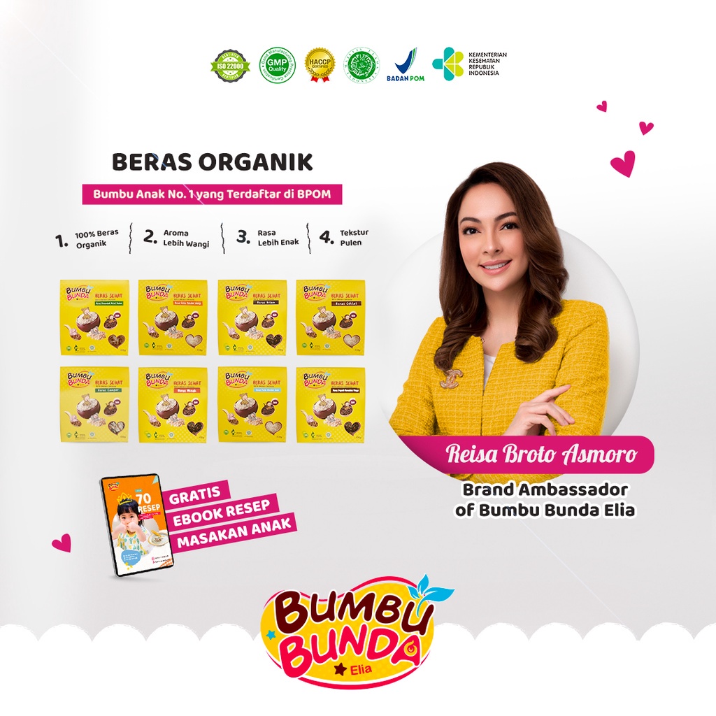 Bumbu Bunda Elia Beras MPASI Organik Penambah Berat Badan