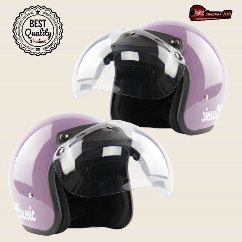HELM KLASIK HONDA MOTOR HIJAB DEWASA PRIA WANITA REMAJA SNI