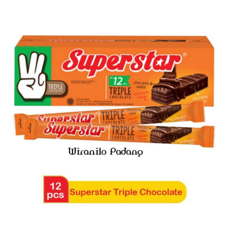 

Superstar Triple Chocolate isi 12 Pcs 18gr - Wiranilo Padang