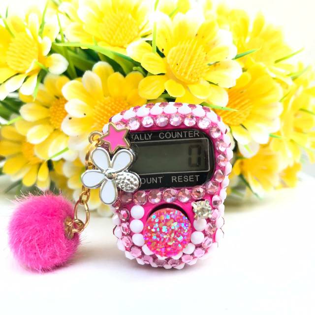 Tasbih Digital Swarovski Alat hitung dzikir tasbih cantik tasbih blinkblink untuk Umroh dan Haji