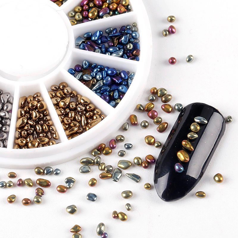 Mixed Color Chameleon 3d Nail Beads Rhinestones Nail Art Decorations