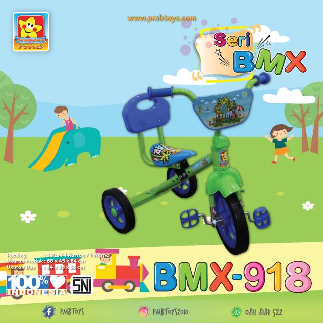 Sepeda Anak Tricycle Tiga Roda PMB BMX-918