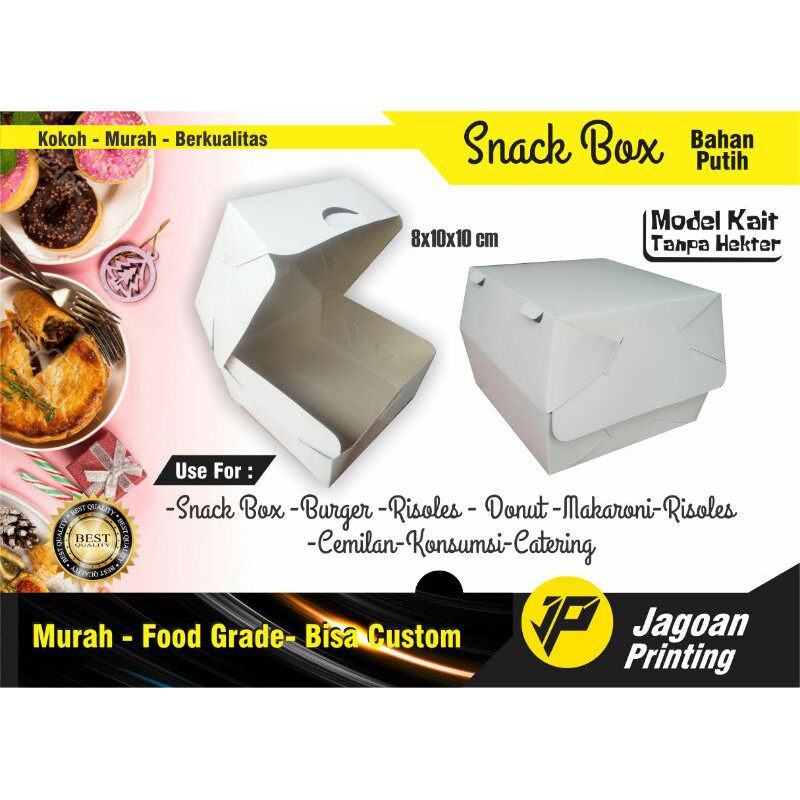 

Box Burger/Dus Burger/Kemasan Burger/Snack Box/Dus Makanan/Box Makanan/Box Kue