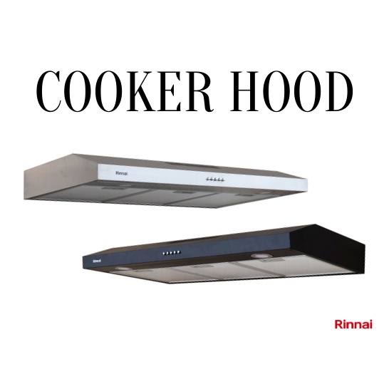 RINNAI RH 229 B - BLACK - COOKER HOOD 90 CM PENGHISAP ASAP DAPUR  HIGIENIS