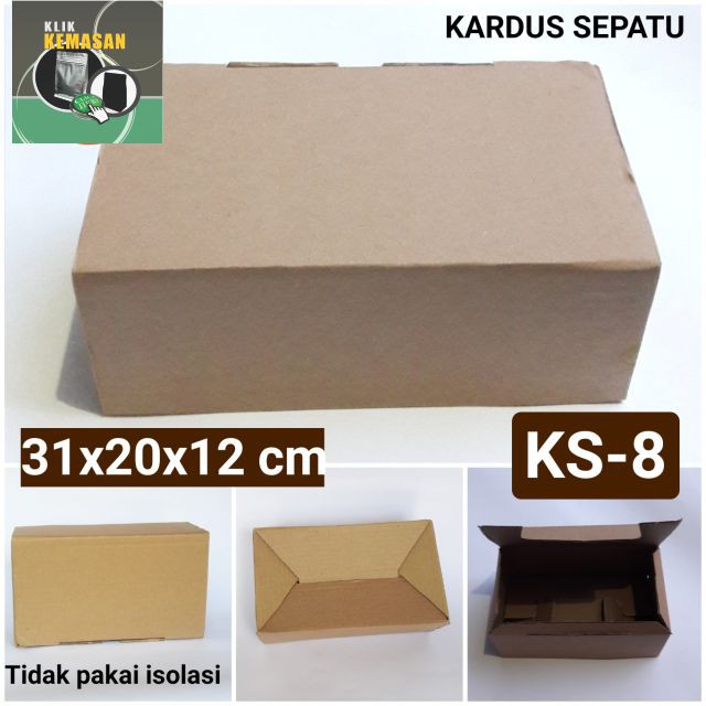 

KARDUS SEPATU 31X20X12/BOX KARDUS HP PACKING KOTAK DOS DUS BOX