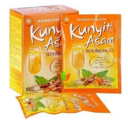 

Kunyit Asam Sidomuncul 1 Box isi 5 Sachet