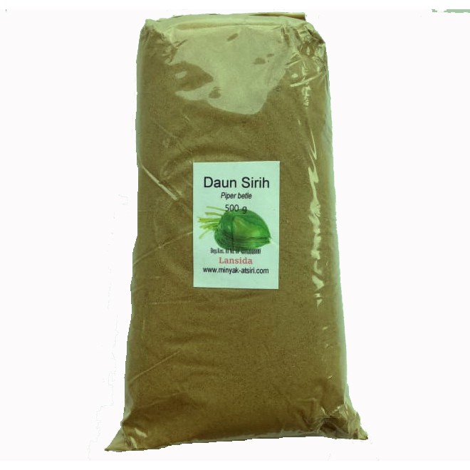 Serbuk Daun Sirih Hijau 500 g Simplisia Bubuk Suruh Piper betle