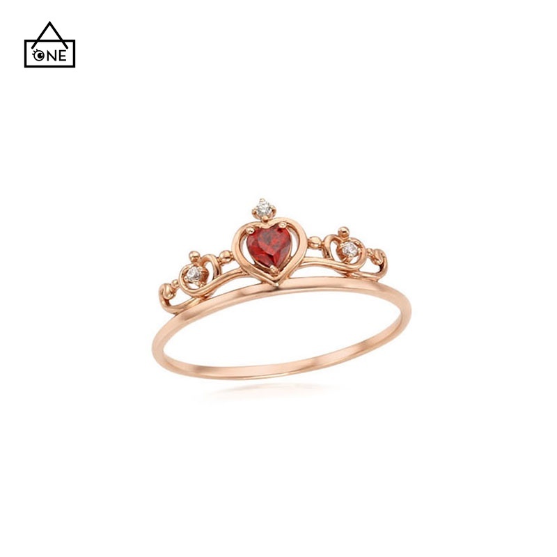 COD❤❤️Disney Style Cincin  925 Perak disesuaikan Hadiah Lloyd Luxurious Jewellery Cincin Lucu A one