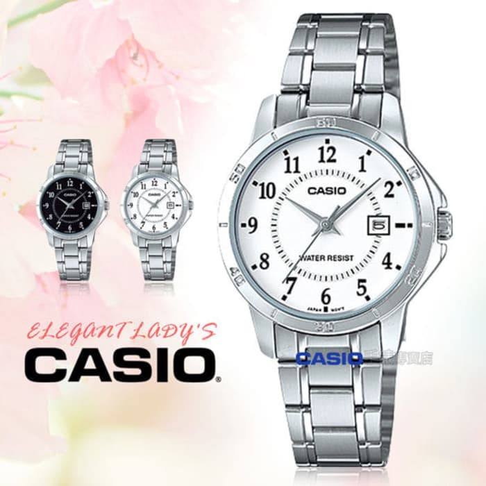 JAM TANGAN WANITA CASIO LTP V004D-1 LTP V004D ORIGINAL
