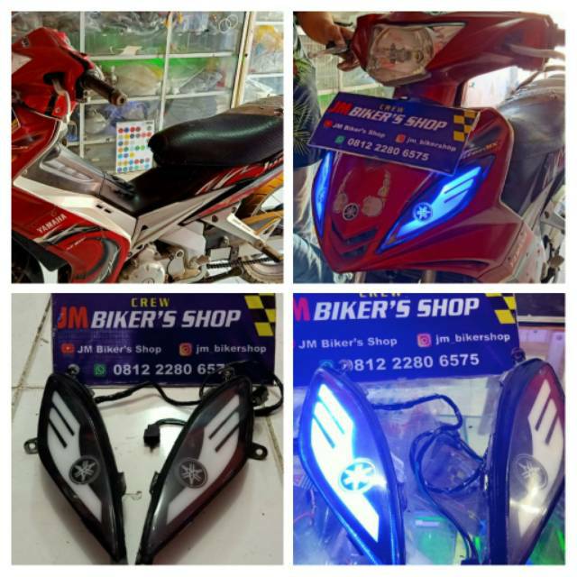 Lampu alis DRL Running Jupiter Mx old PNP