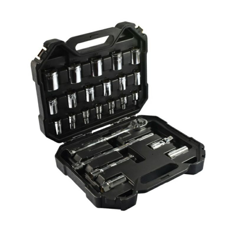 KRISBOW SET 24 PCS KUNCI SOCKET SQ1/2 INCI 5/6 - 1.1/4 INCI