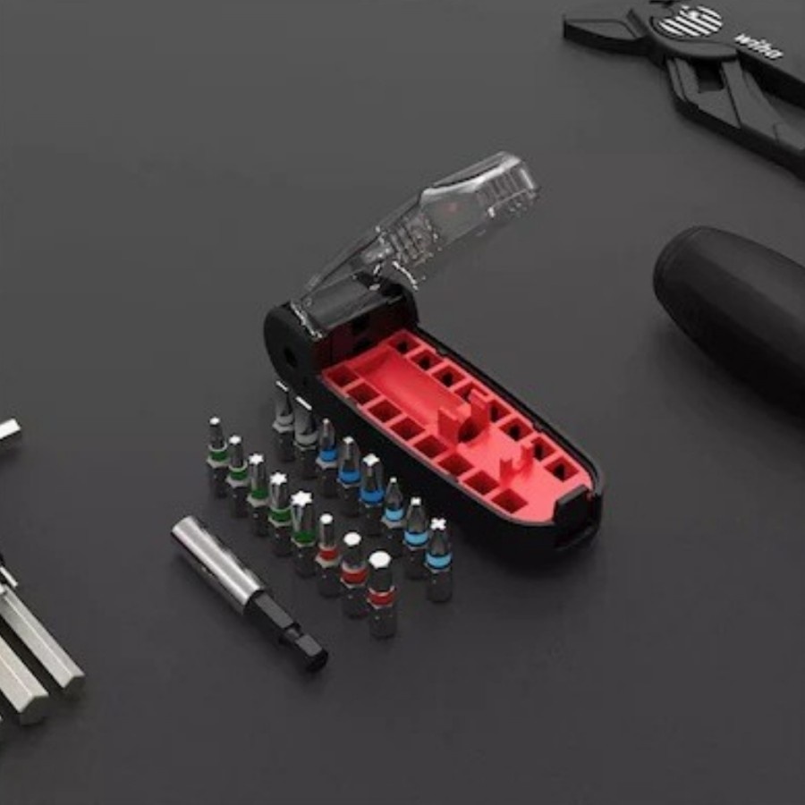 WIHA CROCODILE SCREWDRIVER 17in1 - Obeng 17 in 1 Obeng Set