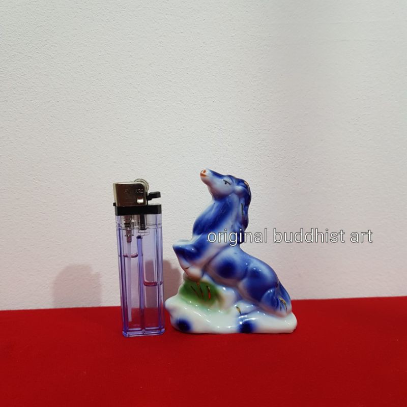 patung shio kuda keramik