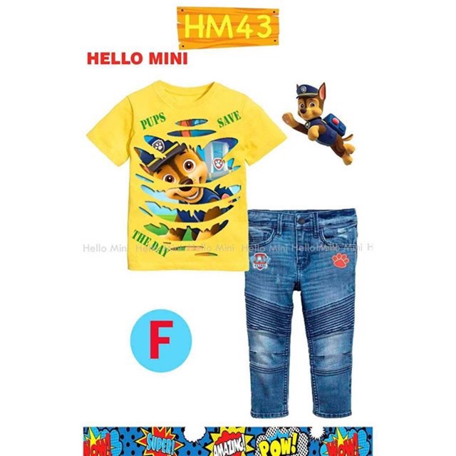 [READY] SETELAN ANAK IMPORT HM Hello Mini 43-F PAW PATROL