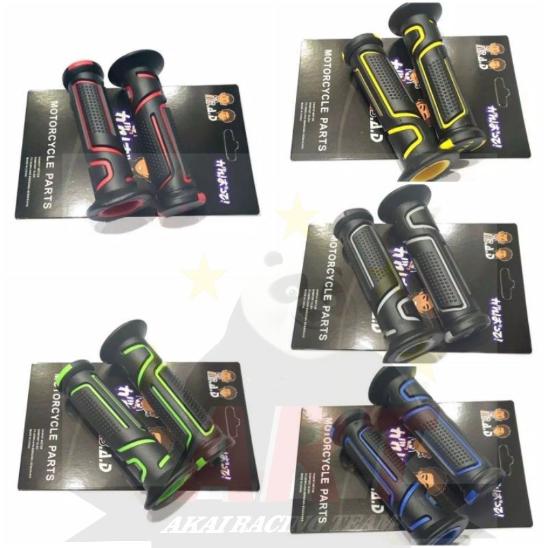 Handgrip Variasi Bad Garis full karet grip variasi motor sarung gas handgrip karet