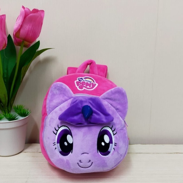 Tas Ransel Kuda Pony 2Resleting/Backpack Little Pony/Tas Sekolah Anak TK Paud