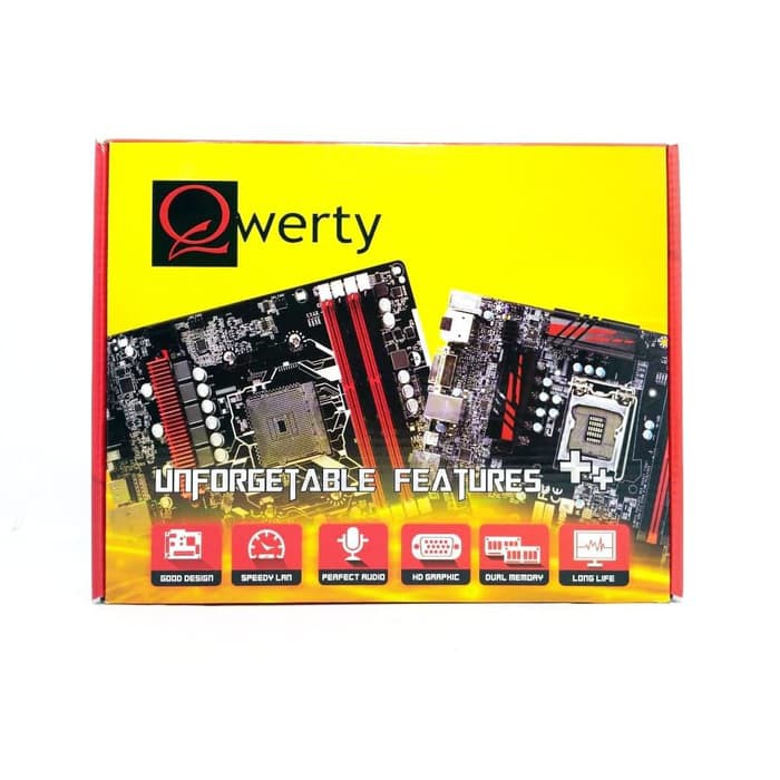 QWERTY Motherboard H61 Intel H61 LGA1155 DDR3