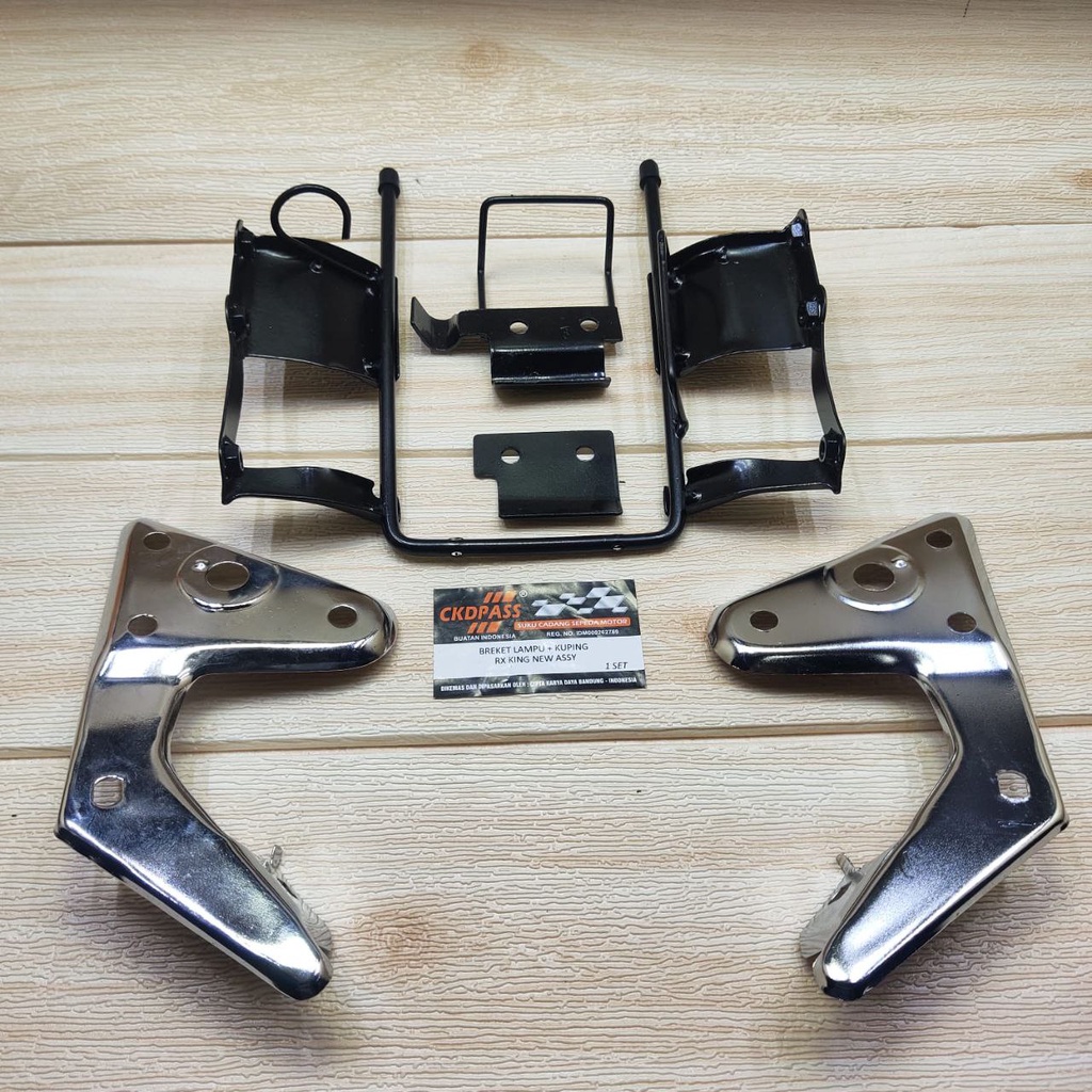 BREKET LAMPU DEPAN PANGKON LAMPU DEPAN OVAL RX KING NEW TAHUN 2002 - 2004 BAHAN TEBAL MIRIP ORI Brek