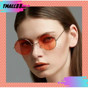♥TMALL88♥ Kacamata Hitam Frame Metal Kecil Gaya Vintage untuk Wanita KM61