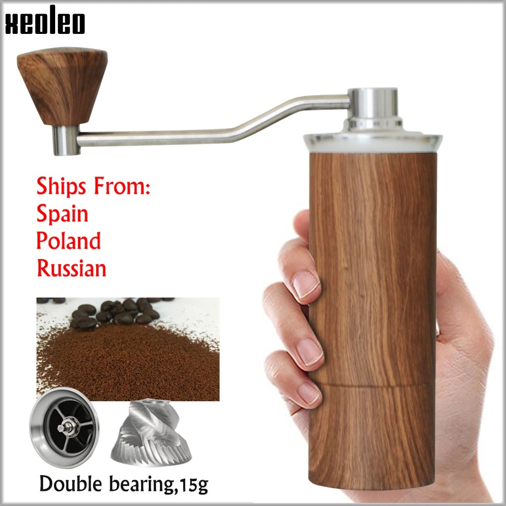 XEOLEO Alat Penggiling Kopi Portable Manual Coffee Grinder - HG-45 - Black