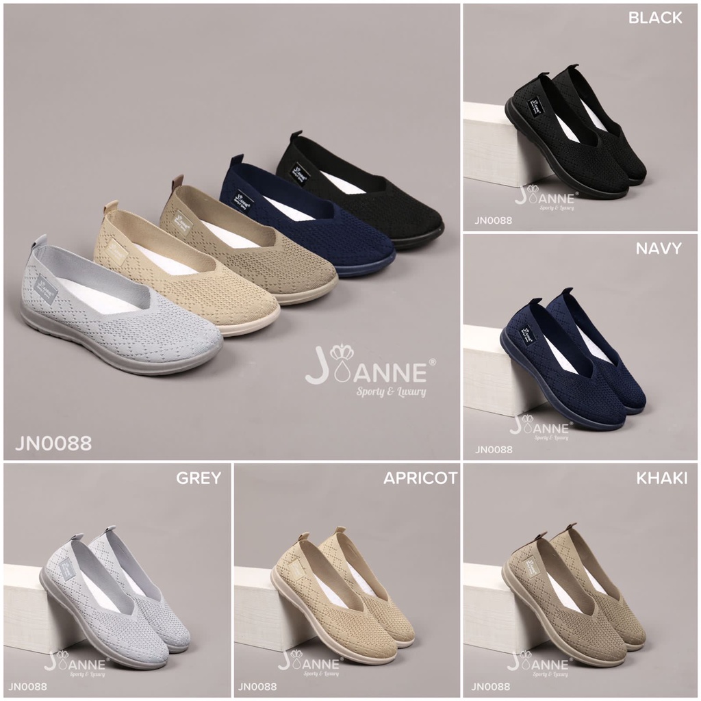 JOANNE FlyKnit Flat Shoes #JN0088 ORIGINAL