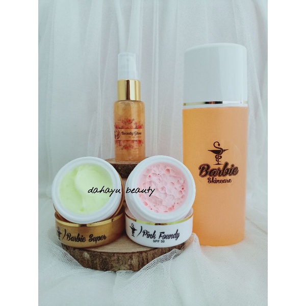 PAKET BARBIE GLOWING SUPER ISI 4 (LENGKAP)