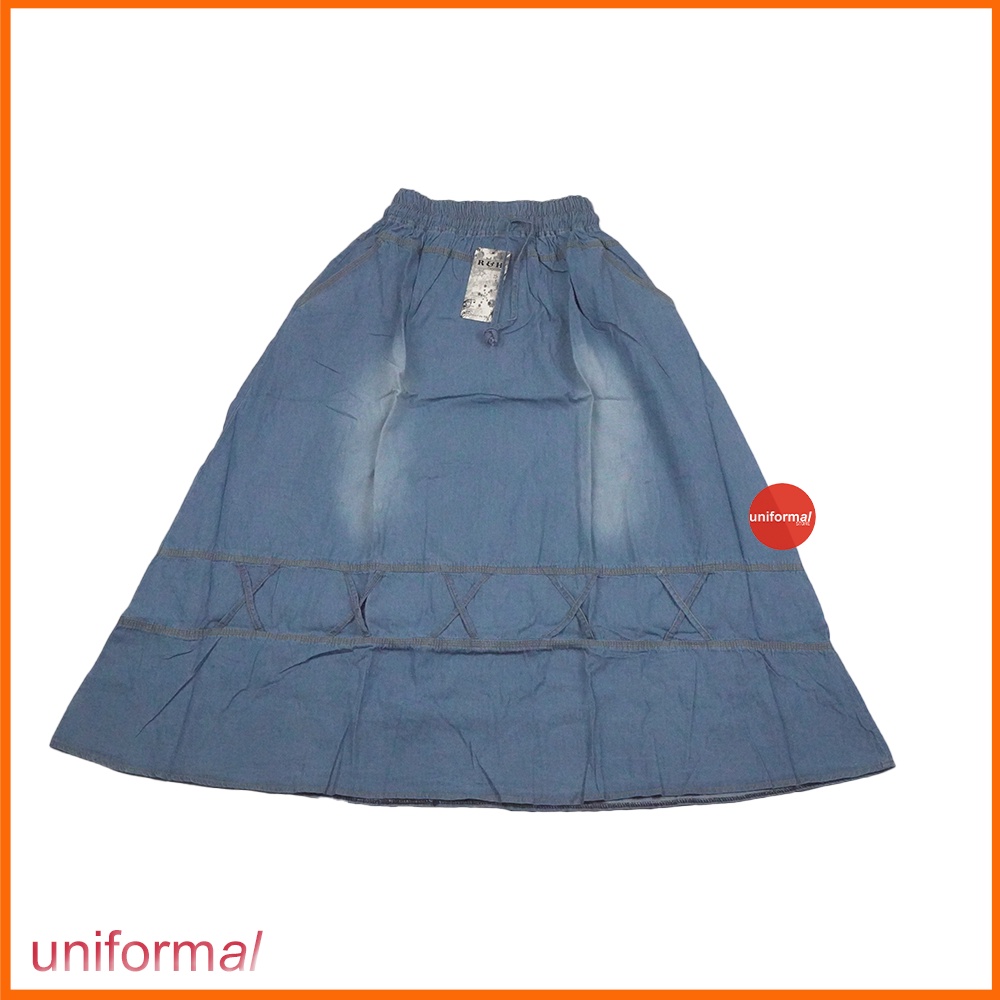 ROK JEANS PANJANG ANAK/TANGGUNG/REMAJA PEREMPUAN SIZE 6-18 TAHUN MODEL A