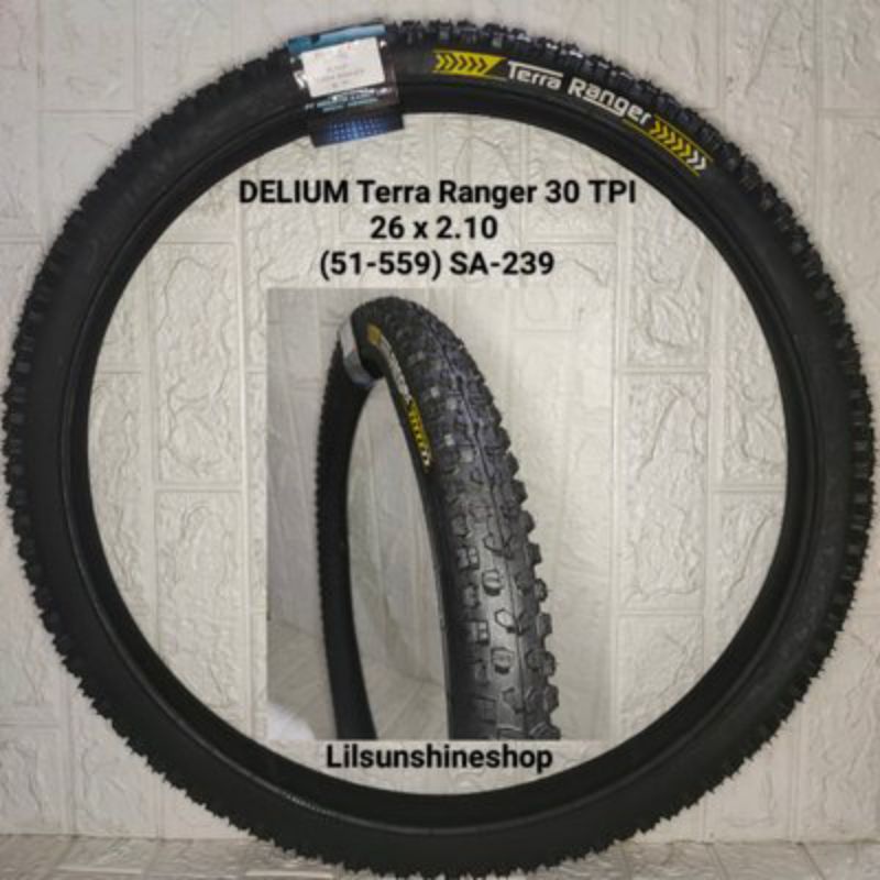 Ban Luar Sepeda MTB 26 x 2.10 DELIUM 26x2.10 SA-239 TERRA RANGER 30 TPI By Deli Tire