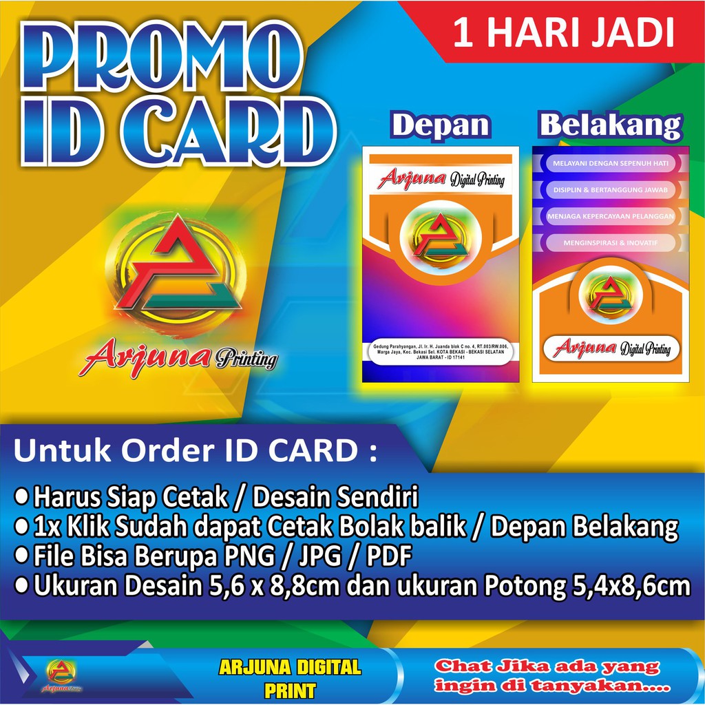 

CETAK ID CARD PVC PREMIUM, KARTU MEMBER , KARTU PELAJAR DLL ( SEHARI JADI )