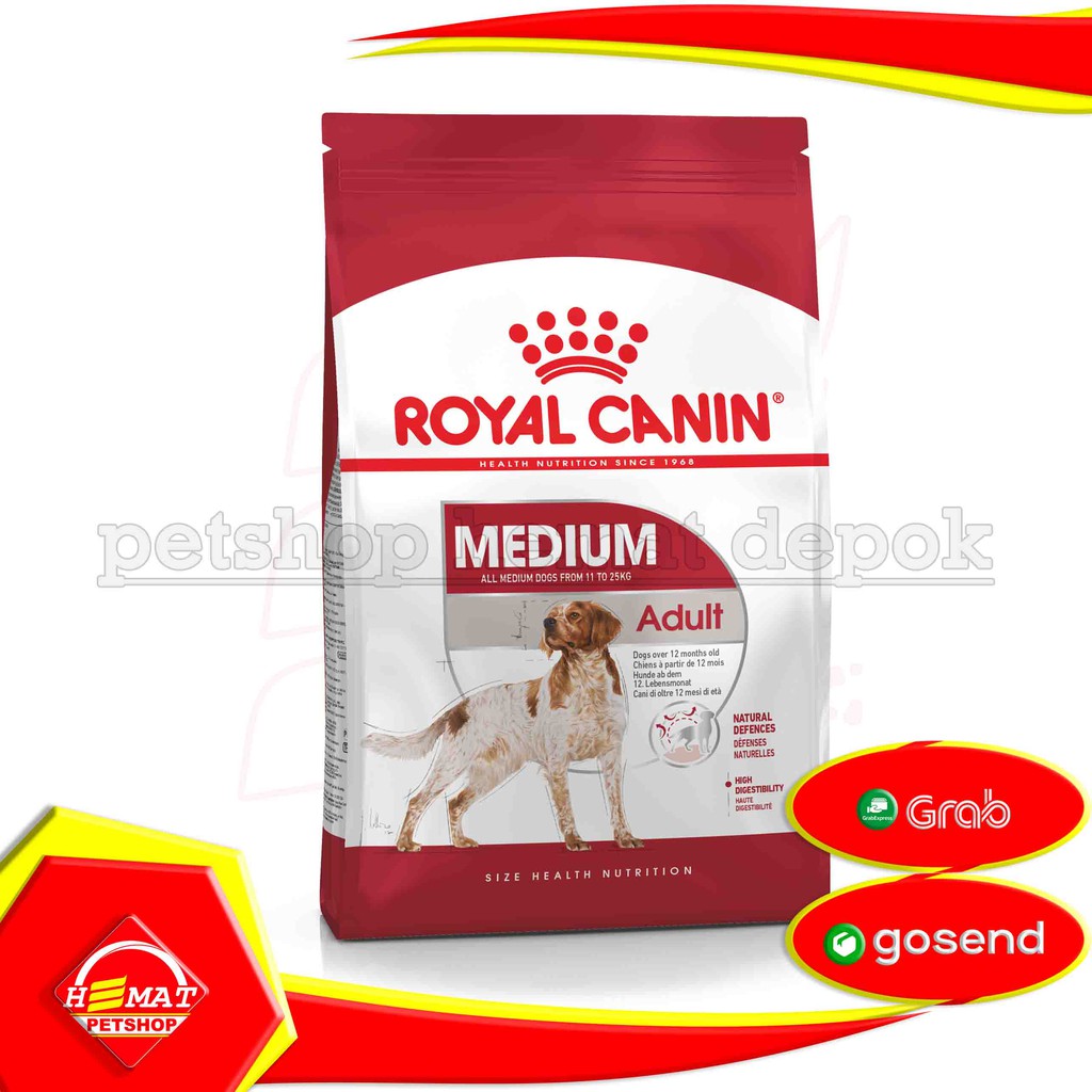 [Gosend] Royal Canin Medium Adult 10 Kg Makanan Anjing sedang dewasa 10kg