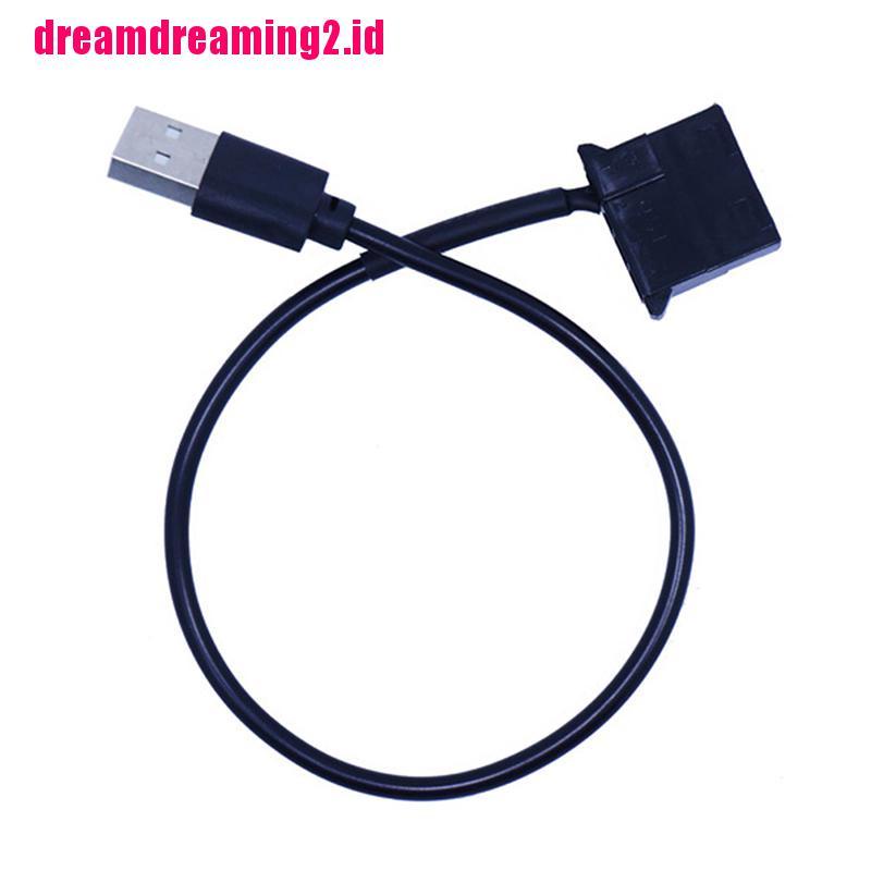 （✔✔❤Kabel Adapter Konektor USB to Molex 4pin Panjang 1ft Untuk Kipas Pendingin PC